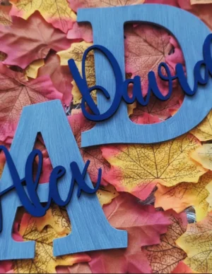 Personalised Wooden Name & Letter