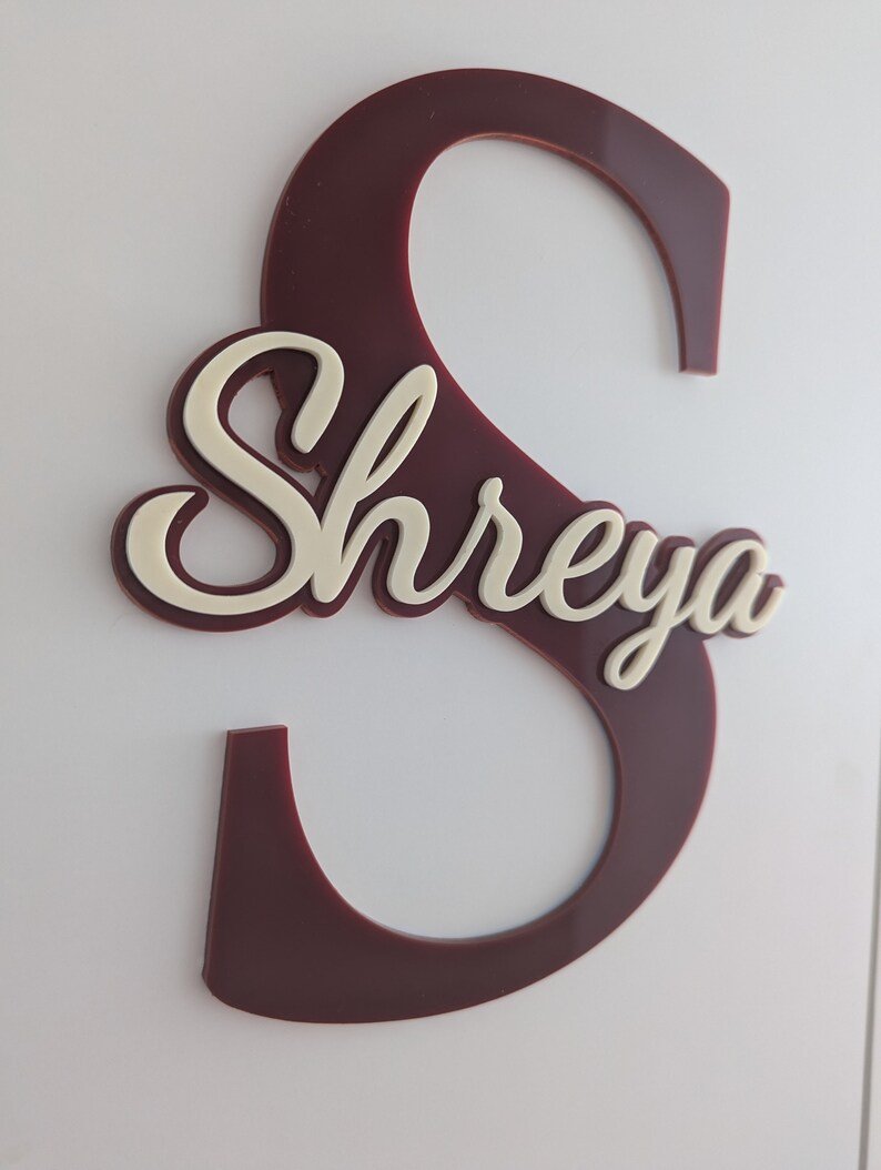Custom Acrylic Name Sign