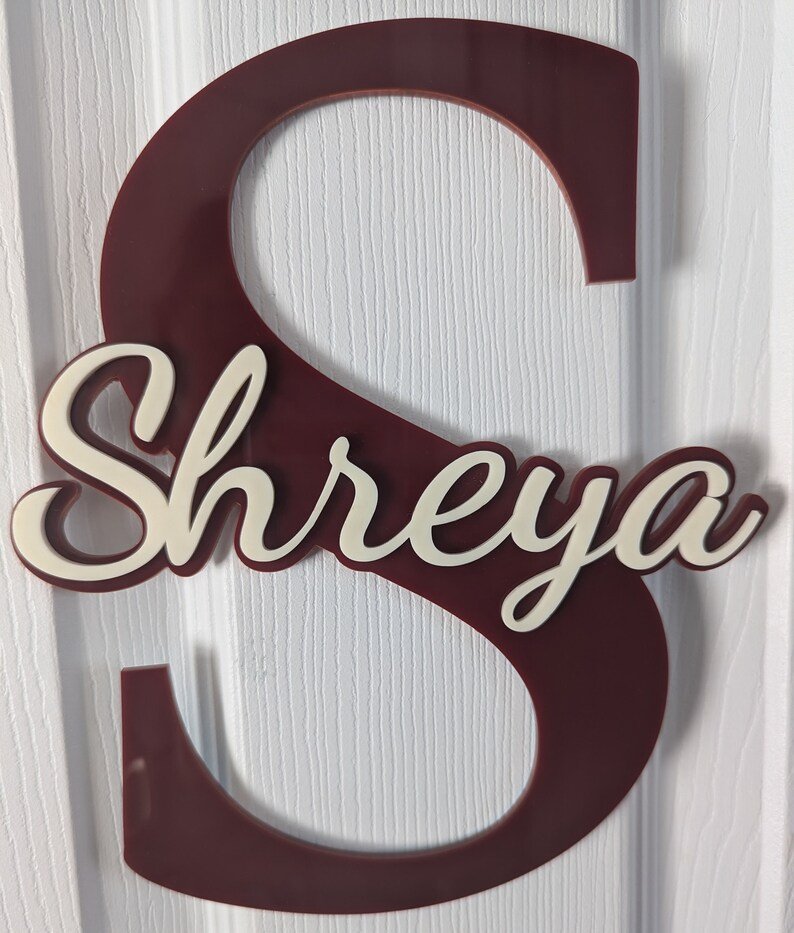 Custom Acrylic Name Sign
