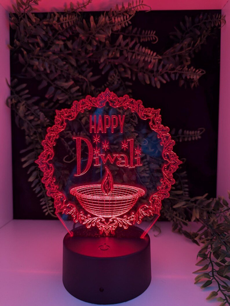 Diwali LED Acrylic Light