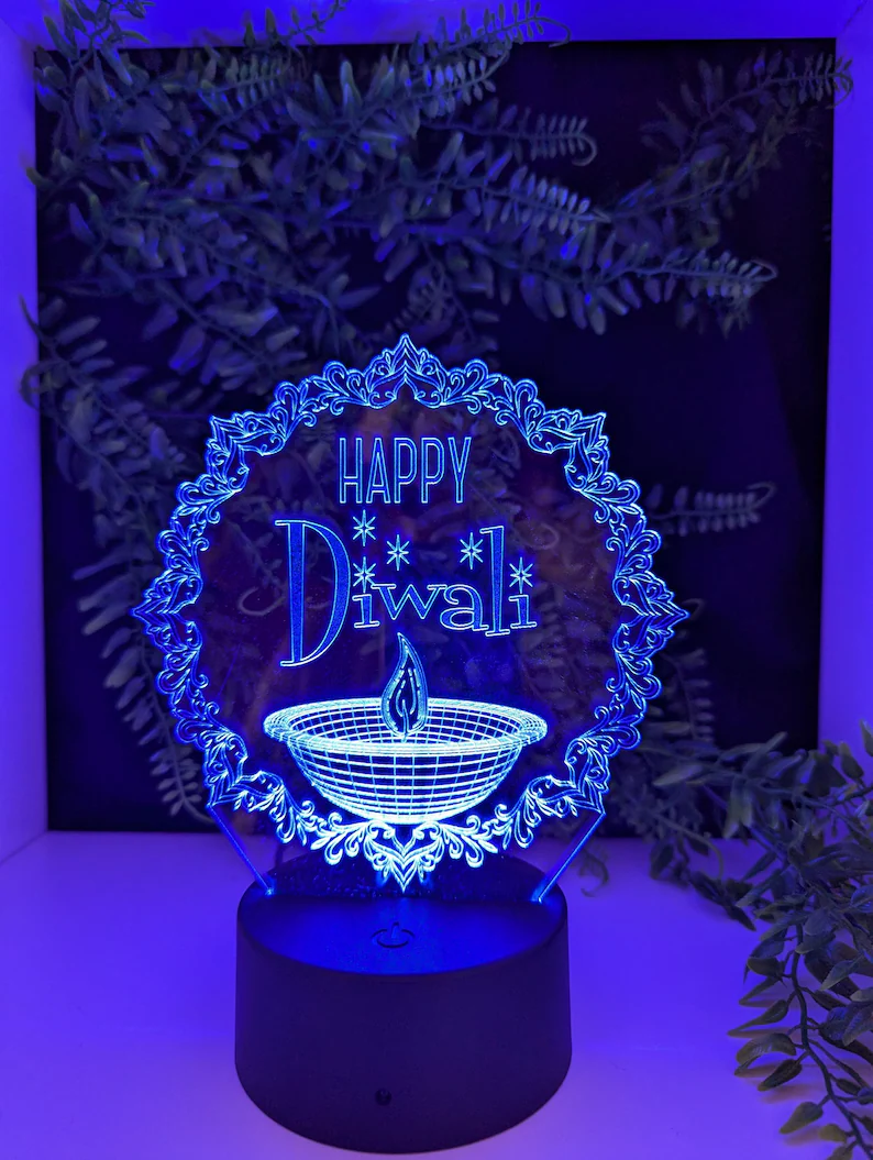 Diwali LED Acrylic Light