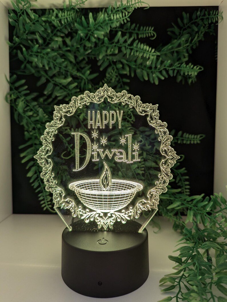 Diwali LED Acrylic Light