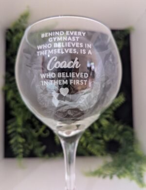 Gymnastics Coach Glass