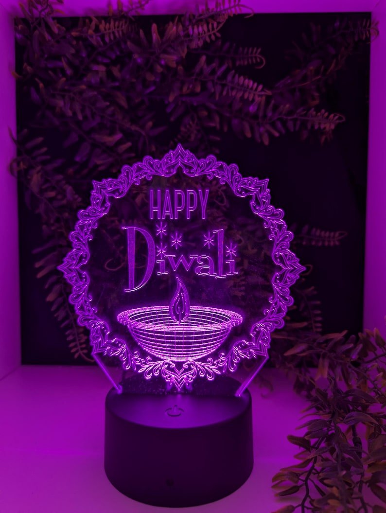 Diwali LED Acrylic Light