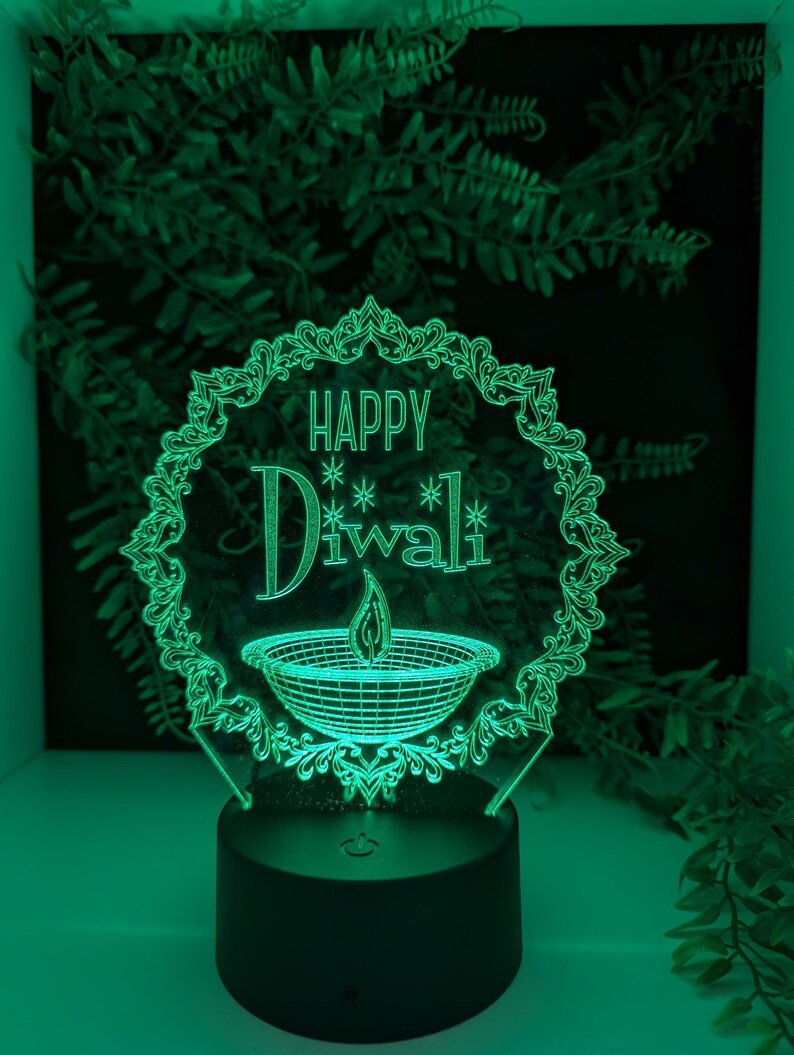 Diwali LED Acrylic Light