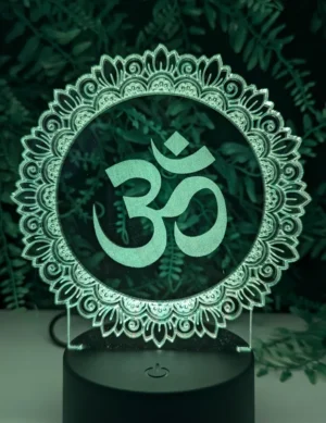 OM LED Light – Spiritual Decor for Yoga & Meditation