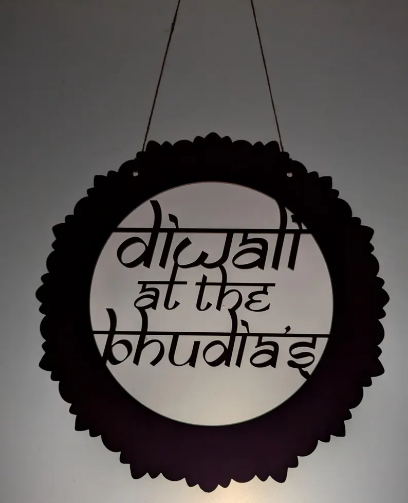 Personalised Diwali Sign