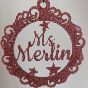 Custom Glitter Bauble