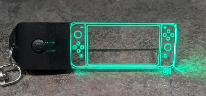 Personalised Gaming LED Keychain