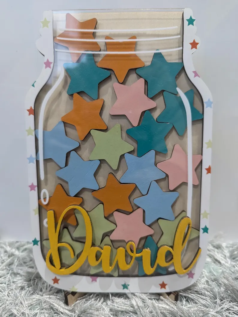 Personalised Star Reward Jar
