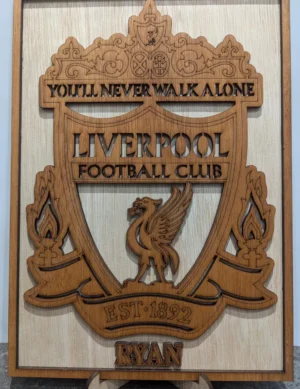 Personalised 3D Football Plaque