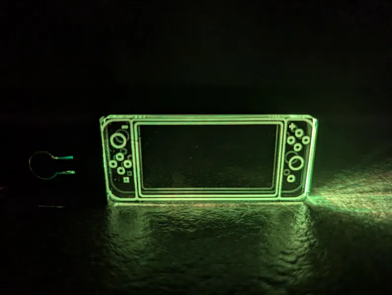 Personalised Gaming LED Keychain