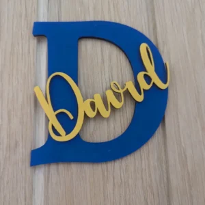 Personalised Wooden Name & Letter