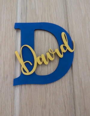 Personalised Wooden Name & Letter